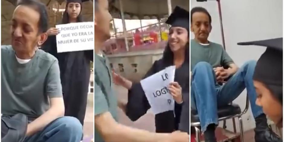 El emotivo video de la joven graduada agradeciendo a su padre bolero ha acumulado cientos de reacciones en redes sociales