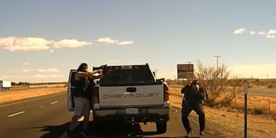 La policía de Nuevo México reveló imágenes del momento en el que un presunto narcotraficante asesinó al oficial Darian Jarrot