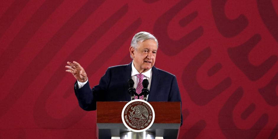 AMLO, Presidente de México, encabeza este lunes 14 de junio, desde Palacio Nacional, la mañanera.