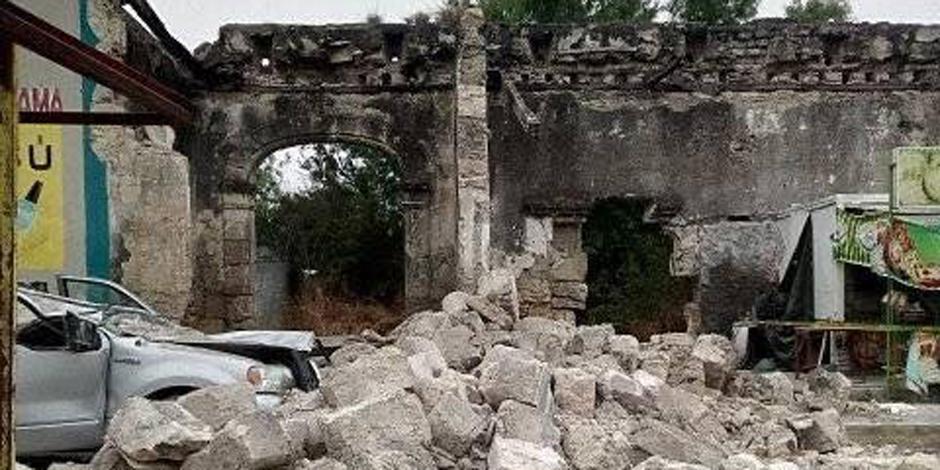 El derrumbe de un inmueble histórico  en el municipio de Cerralvo, Nuevo León, ocasionó la muerte de dos personas.