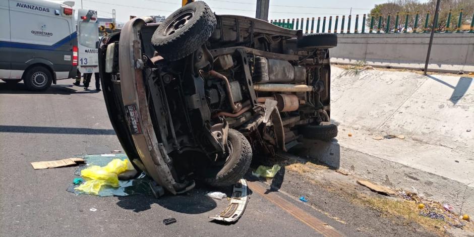 La Guardia Nacional informó que debido a un accidente registrado en el kilómetro 207+025 de la autopista México-Querétaro, había un cierre parcial y el avance vehicular era lento