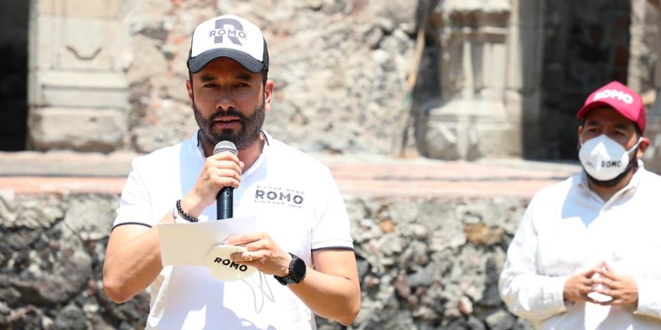 El candidato a la alcaldía de Miguel Hidalgo, Víctor Hugo Romo de Vivar Guerra, anunció el rescate y restauración del inmueble histórico conocido como el Pensil Mexicano.