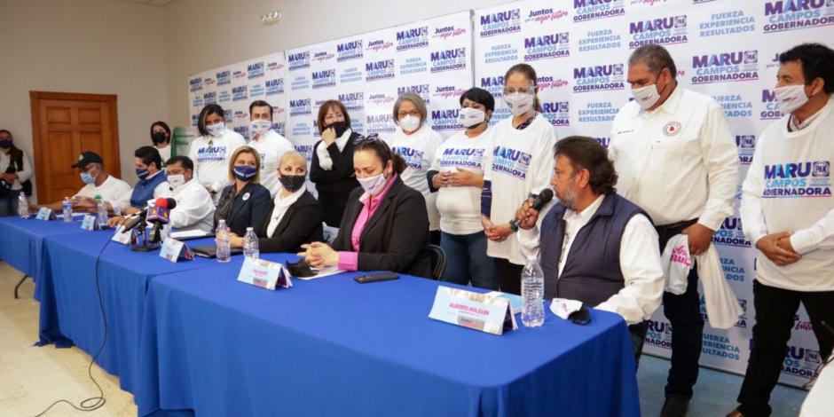 Este lunes líderes de organizaciones ciudadanas anunciaron su apoyo a Maru Campos, candidata a la gubernatura de Chihuahua