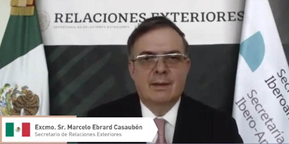 Ebrard acudió en representación del Presidente AMLO a la XXVII Cumbre Iberoamericana de Jefes de Estado y de Gobierno.