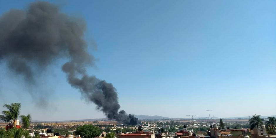 La tarde de este miércoles 21 de abril se registró un incendio en Tepatitlán, Jalisco.