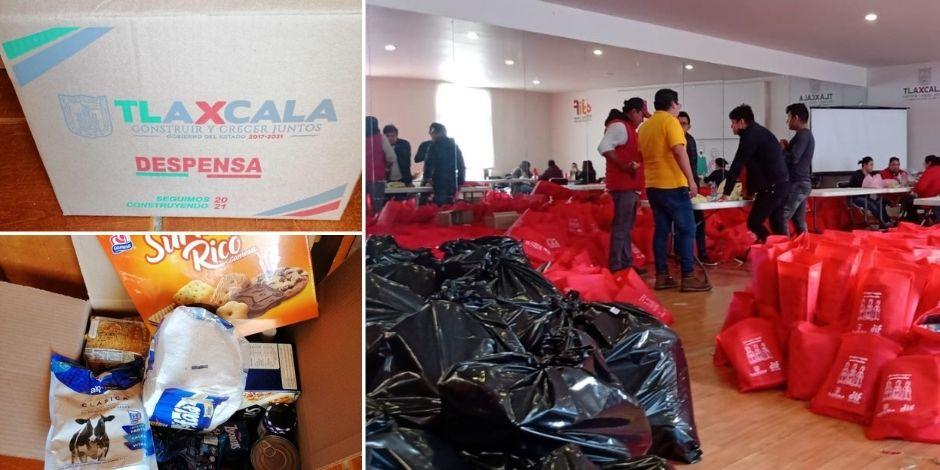 Entregaron cientos de apoyos en apoyo a la candidata priista en Tlaxcala.