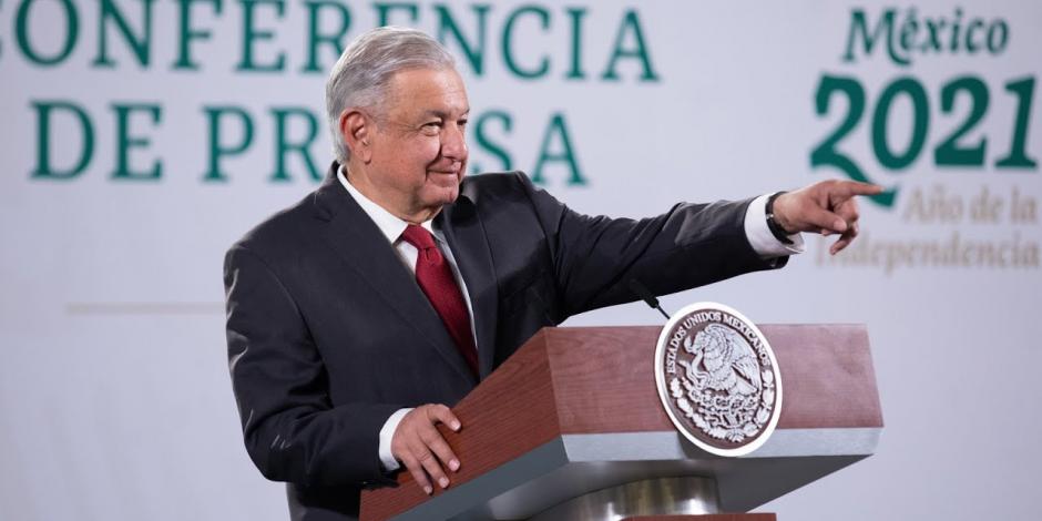 AMLO, Presidente de México, encabeza este martes 11 de mayo, desde Palacio Nacional, la mañanera.