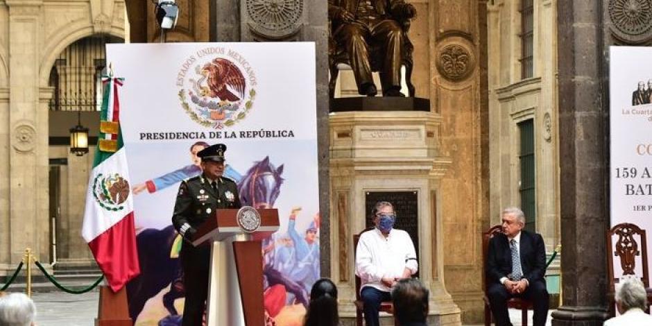Después del triunfo en la Batalla de Puebla el país fue otro, señala ante el Presidente.