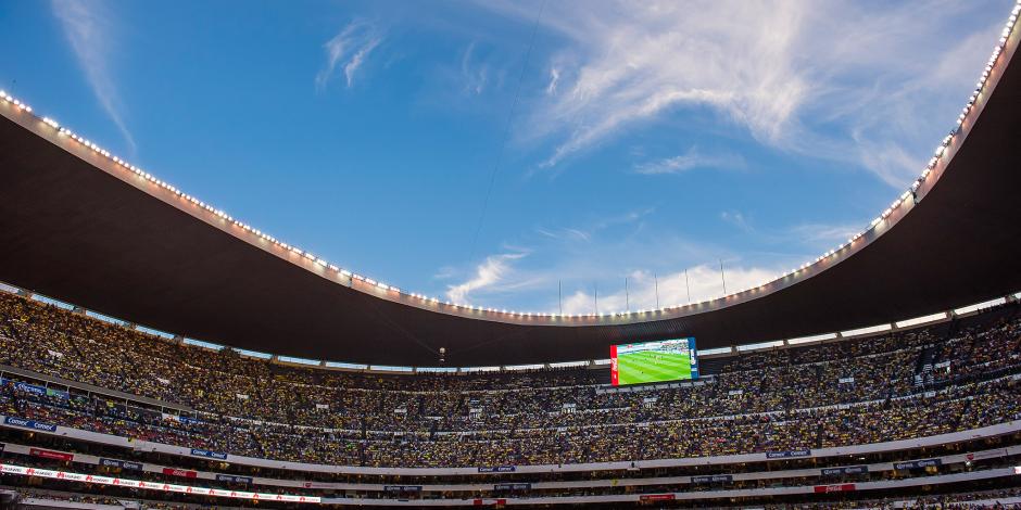El Estadio Azteca, en un partido de la Liga MX del América