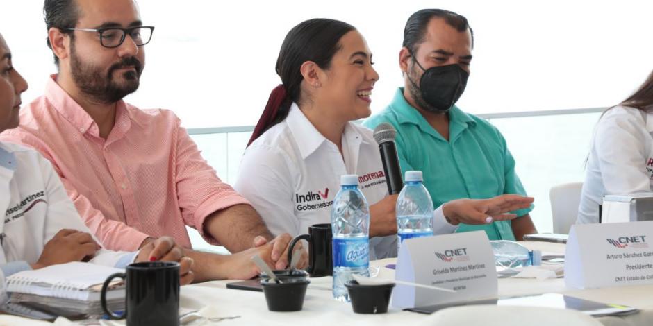 Indira Vizcaíno reiteró su respaldo total a empresarias y empresarios en Manzanillo