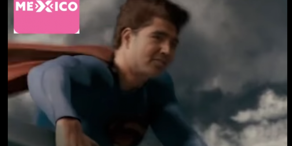 El candidato Daniel Conde publicó un spot en el que se aprecia cómo su cara se sobrepone a la de Superman