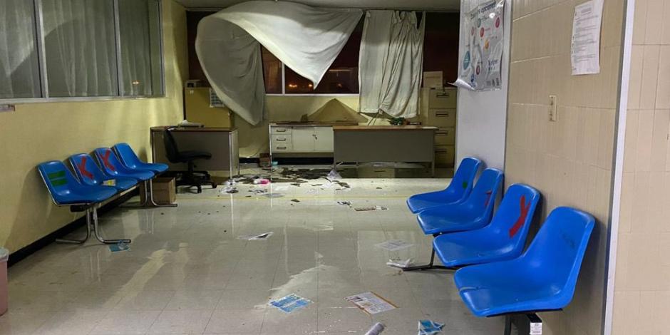 La granizada en Coahuila provocó daños materiales en una clínica del IMSS
