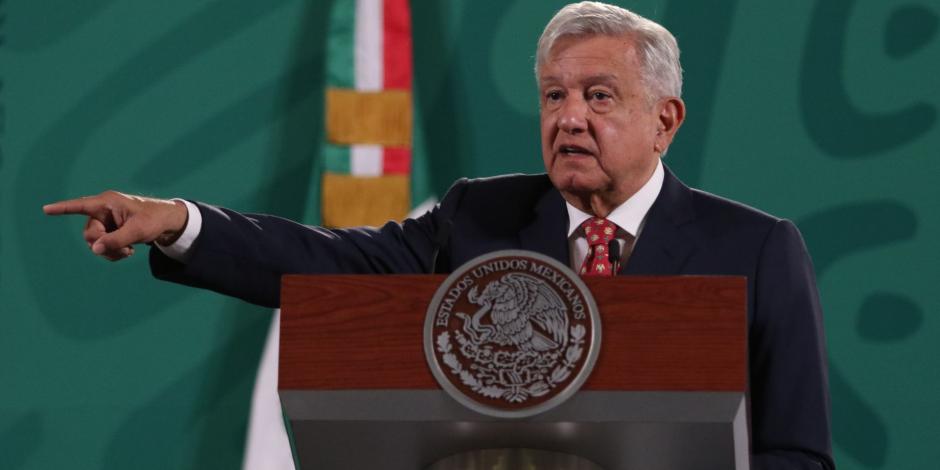 AMLO, Presidente de México, encabeza este lunes 7 de junio, desde Palacio Nacional, la mañanera..