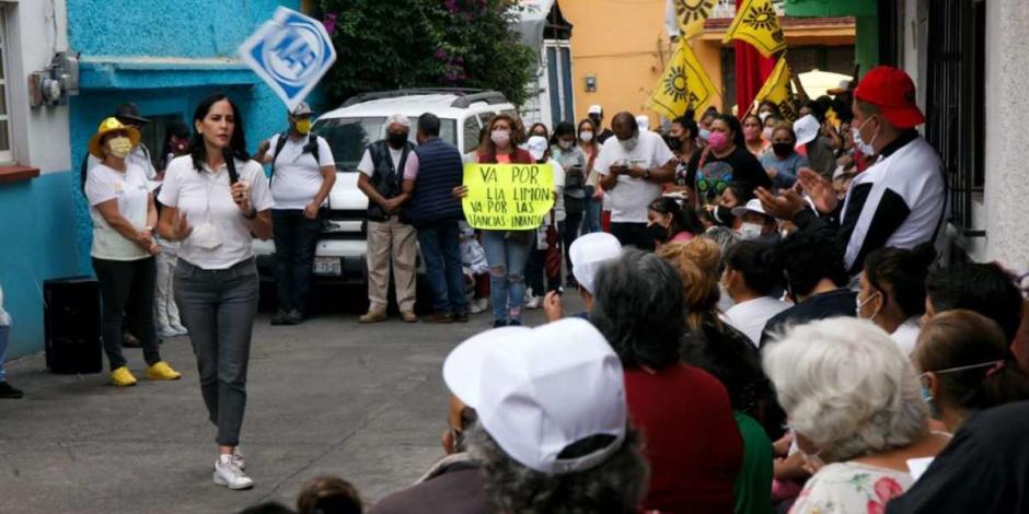 La candidata de la Alianza Va por México se reunió con los vecinos de la Alcaldía y los invitó a votar en las elecciones del próximo 6 de junio.