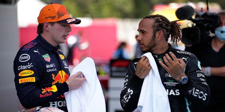 Verstappen y Hamilton pilotos de la F1.
