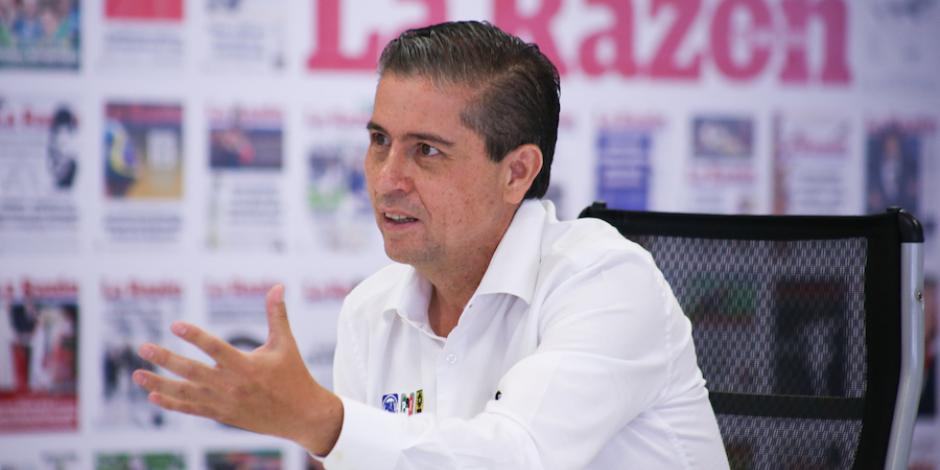 El aspirante en Coyoacán, Giovanni Gutiérrez, en entrevista con La Razón.
