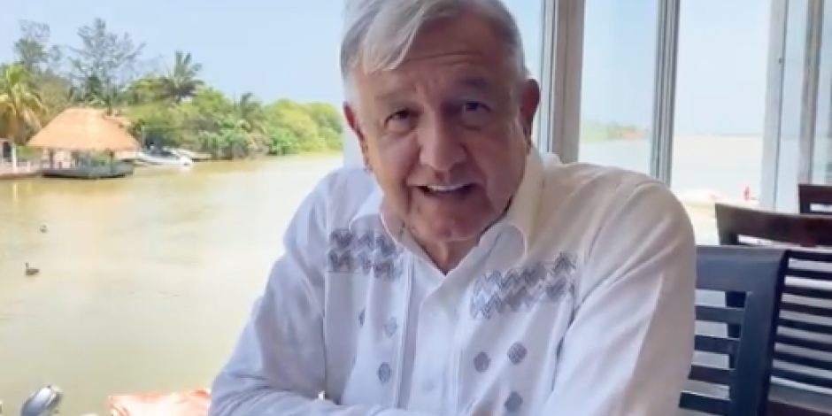 Andrés Manuel López Obrador en sus redes sociales