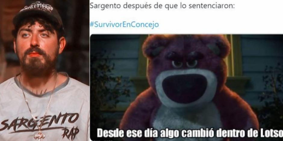 Memes de la sentencia de Sargento en Survivor México 2021