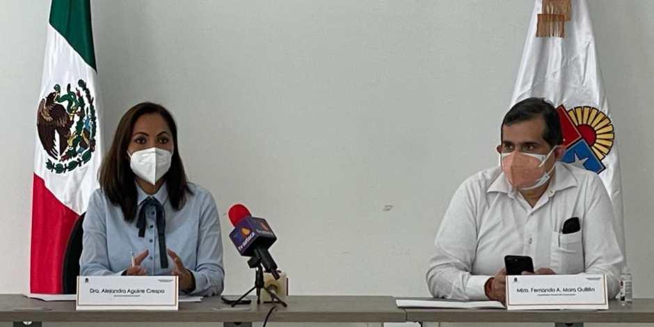“Solamente en la medida en que la ciudadanía se comprometa, vamos a disminuir la curva de contagios”, explicó la secretaria de Salud de Quintana Roo, Alejandra Aguirre Crespo.