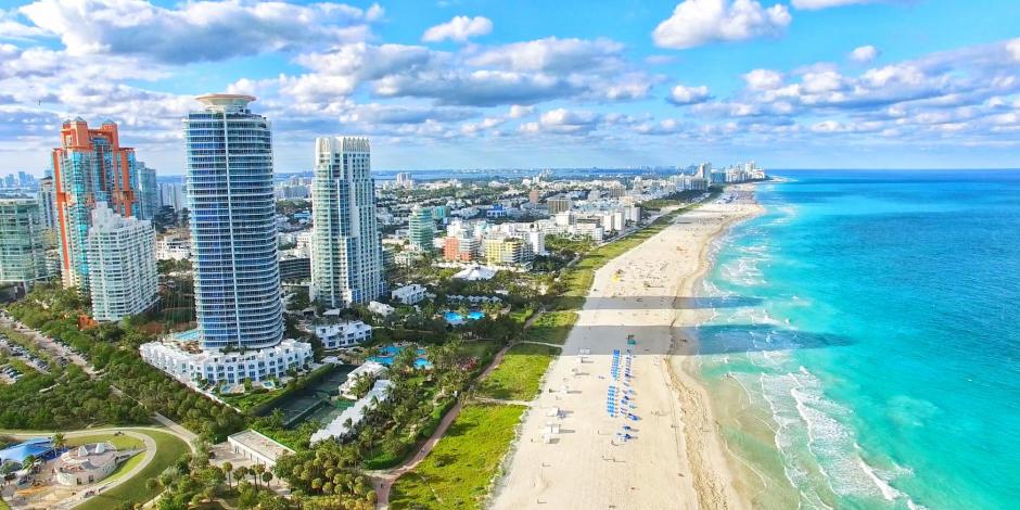 Vista de Miami, en Florida, Estados Unidos.