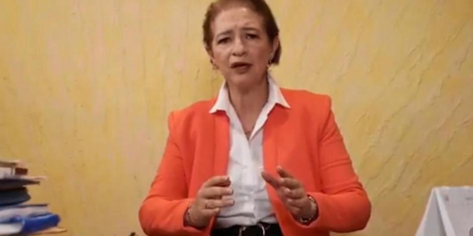 Angélica Moya, candidata del PRI, PAN y PRD a la presidencia municipal de Naucalpan.