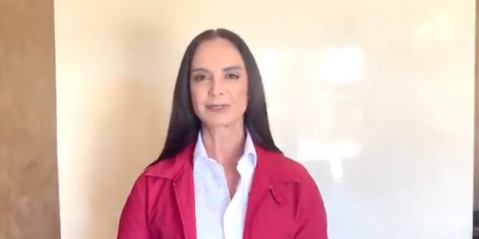 Lupita Jones, candidata a la gubernatura de Baja California, aseguró a la militancia del Revolucionario Institucional que no les dará la espalda y estará con ellos hasta el final