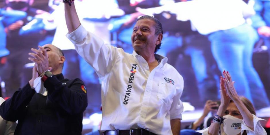 El candidato a la gubernatura de San Luis Potosí, Octavio Pedroza Gaitán, en cierre de campaña