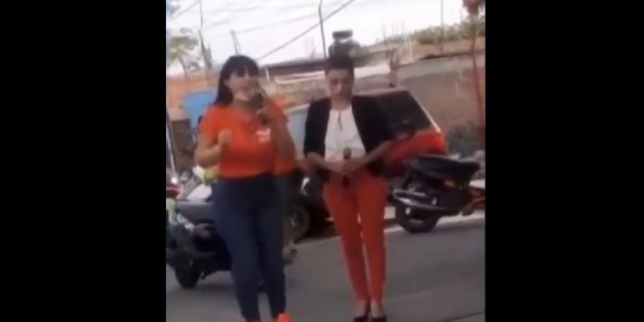 Difunden video del asesinato de la candidata Alma Barragán mientras daba un discurso en La Manguita.