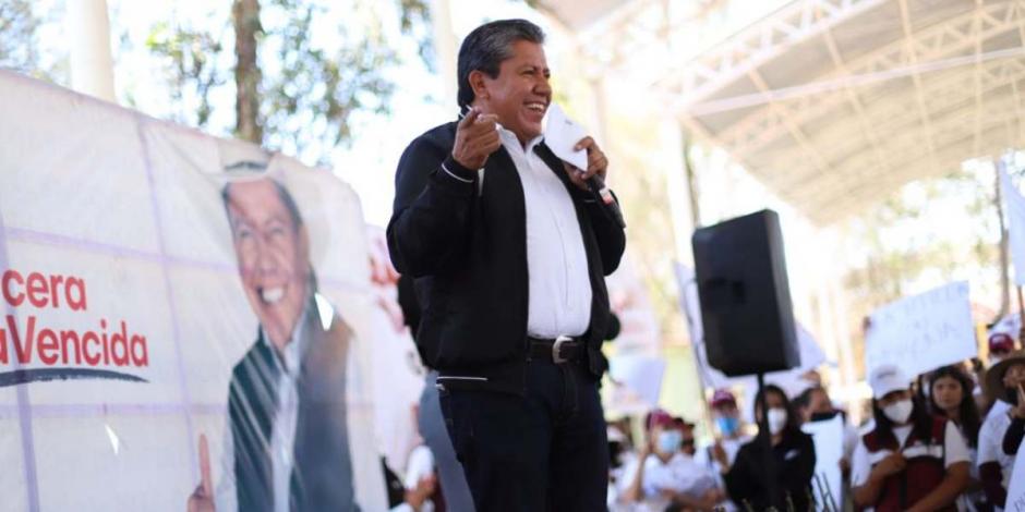David Monreal, candidato de la coalición "Juntos Haremos Historia en Zacatecas" a la gubernatura del estado.