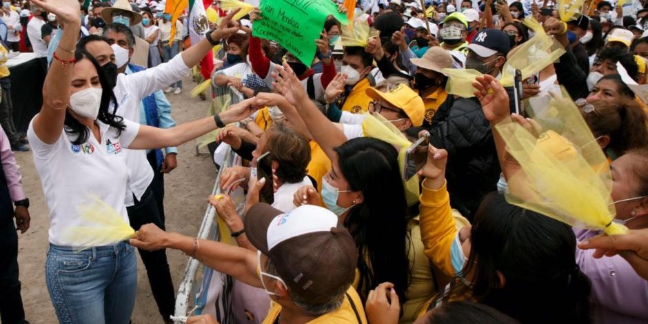 Lía Limón realizó su cierre de campaña entre vecinos, amigos, familiares y miembros de la Alianza Va por México.