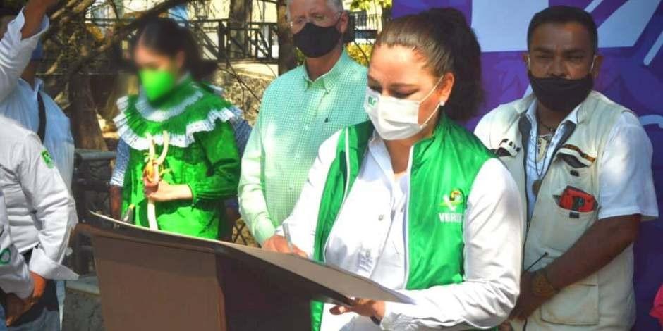 Elo Cárdenas, candidata a diputada local por el Distrito V de Querétaro del Partido Verde Ecologista de México (PVEM)