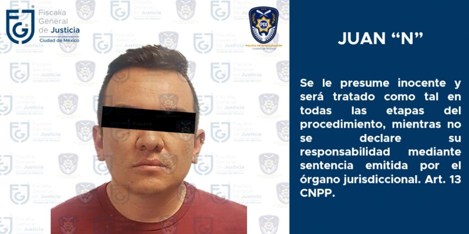 FGJ de la CDMX arresta a un hombre por la posible comisión del delito de peligro de contagio