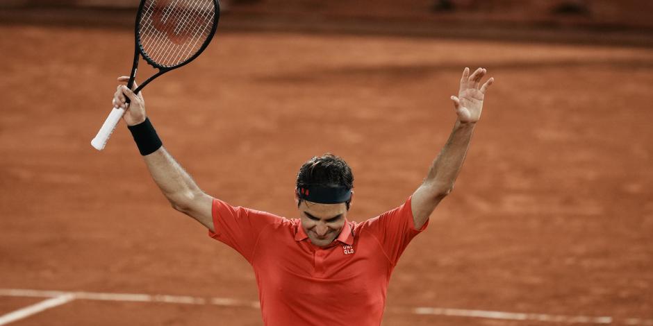 Roger Federer, en un partido de Roland Garros