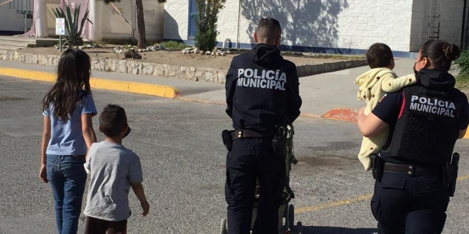 Los tres niños abandonados por su madre en Ciudad Juárez fueron puestos a disposición de la Procuraduría de Protección Auxiliar de Niñas Niños y Adolescentes