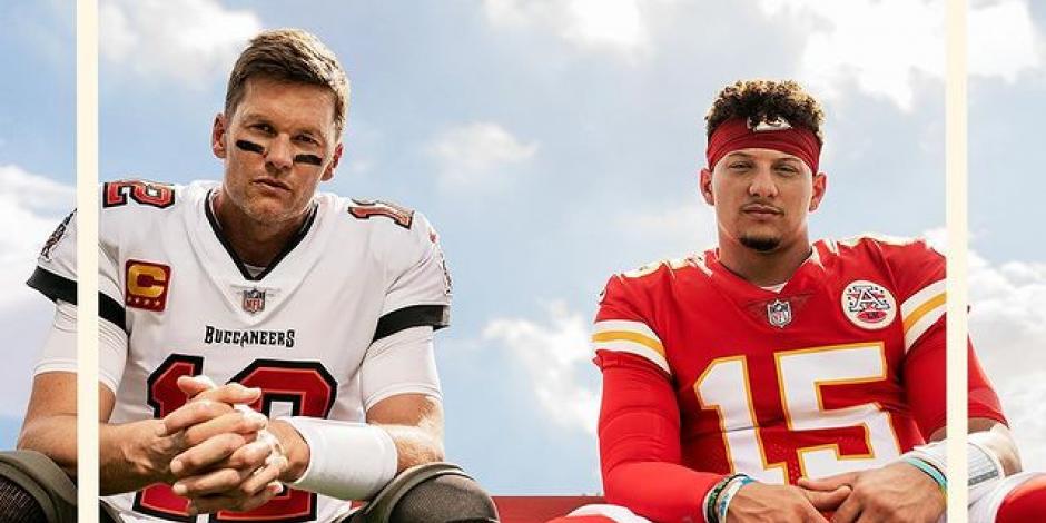 Tom Brady y Patrick Mahomes en la portada de la icónica saga de videojuegos de la NFL.