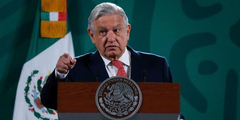 Andrés Manuel López Obrador, presidente de México, en conferencia de prensa. 