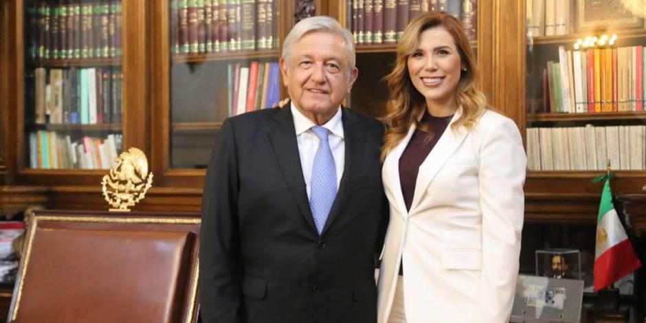 El presidente López Obrador está muy contento de visitar Baja California, sostuvo la gobernadora electa, Marina del Pilar.