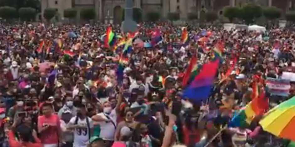 Celebran la XLIII Marcha del Orgullo LGBTTTIQ+