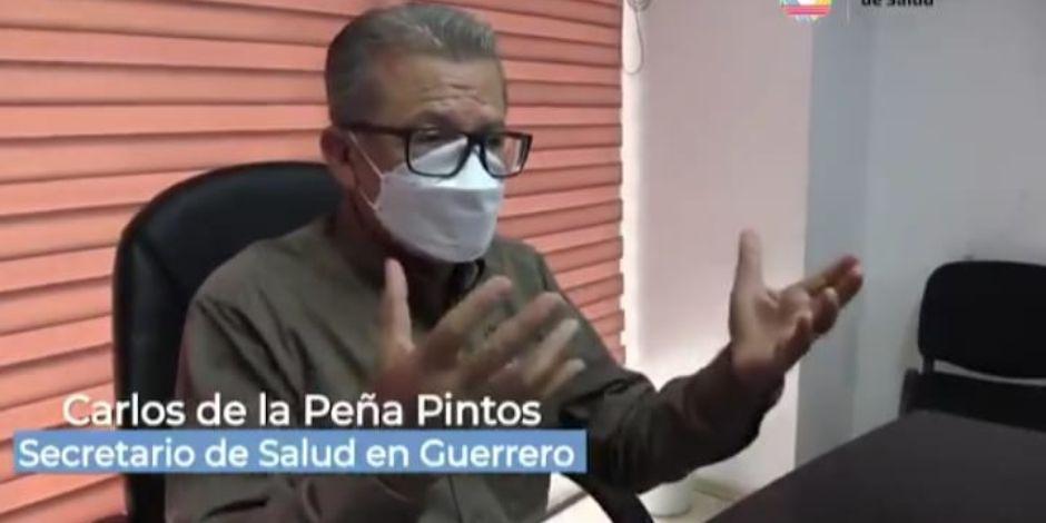 El secretario de Salud de Guerrero, Carlos de la Peña Pintos, afirmó una ventilación adecuada de los espacios, ayuda a prevenir los contagios de COVID-19..
