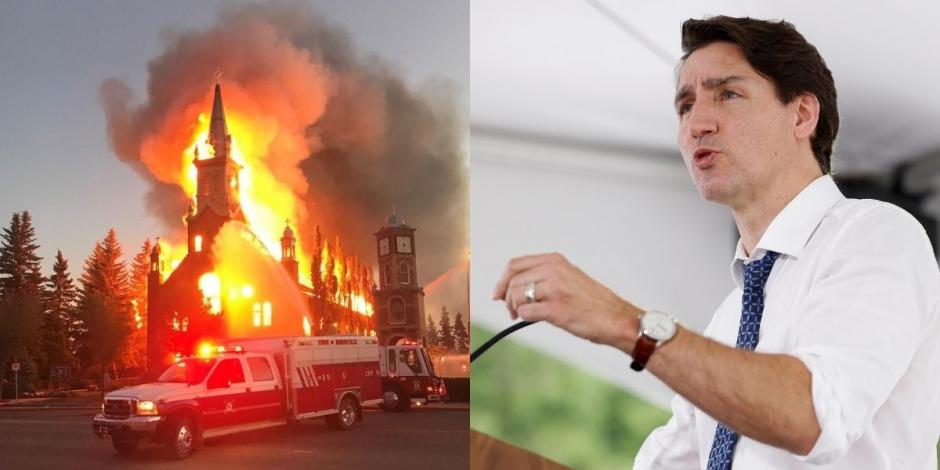 Justin Trudeau hizo un llamado a la reconciliación en lugar de actos como la quema de iglesias y el vandalismo contra monumentos en Canadá.