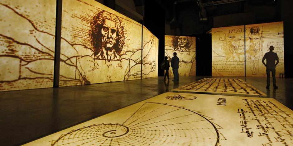 Da Vinci Experience se exhibe en Plaza Carso.