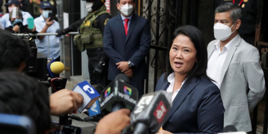 Keiko Fujimori dijo que no tiene relación con el caso de conversaciones telefónicas de Montesinos.