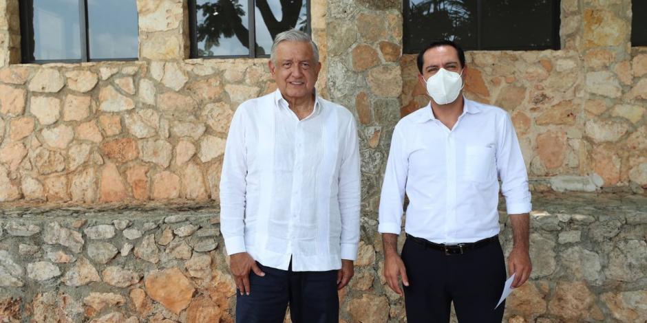 Gobernador de Yucatán y el Presidente Andrés Manuel López Obrador