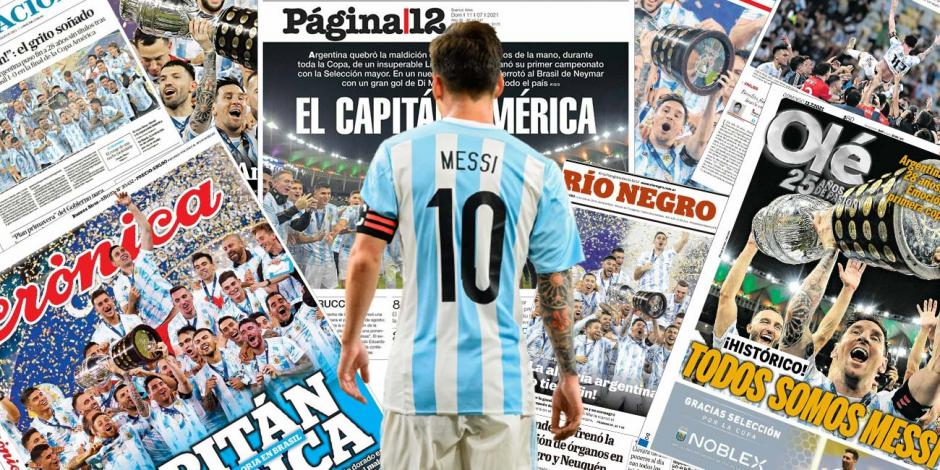 Argentina rompe 28 años sin título y las portadas se rinden ante Lionel  Messi