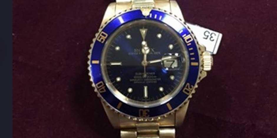 En la imagen, un reloj de la marca Rolex tipo Oyster Perpetual Date