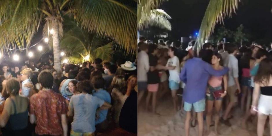 Clausuran fiesta con más de 300 personas en playa de Yucatán (VIDEO)