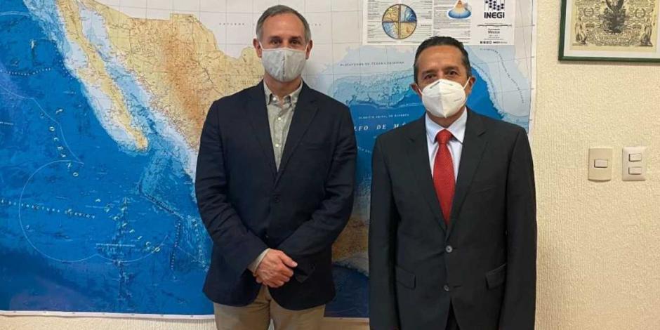 El gobernador de Quintana Roo, Carlos Joaquín, sostuvo reuniones con autoridades federales para tratar temas en materia de salud para el estado.