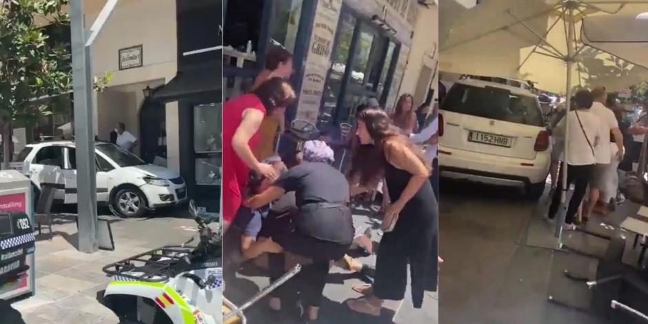 En redes sociales se compartieron videos posteriores al atropellamiento masivo que un hombre realizó en Marbella, España.