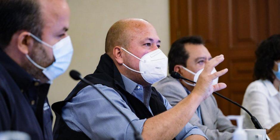 Enrique Alfaro, gobernador de Jalisco, anunció medidas restrictivas ante el aumento de contagios por COVID-19 que vive la entidad.