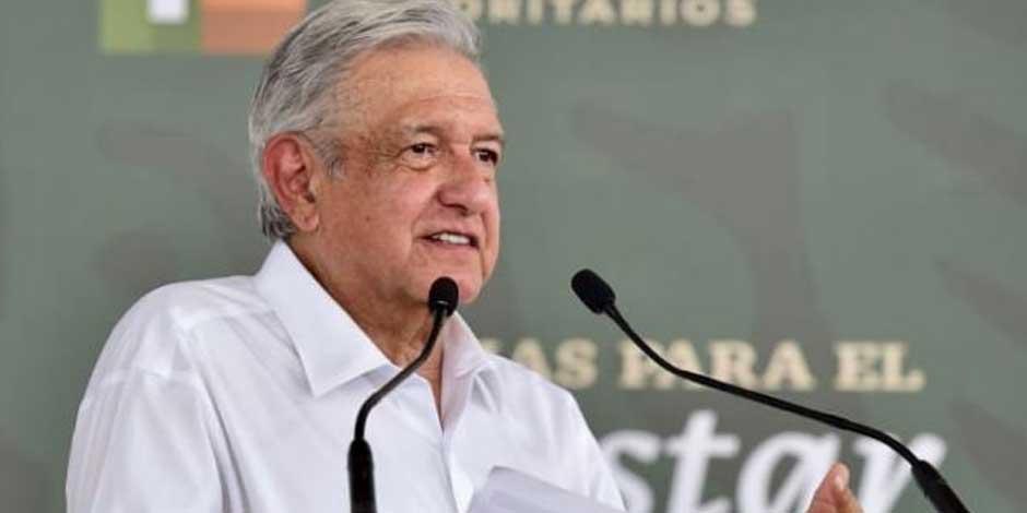 El Presidente, Andrés Manuel López Obrador, durante una gira de trabajo por el municipio de Boca del Río, Veracruz